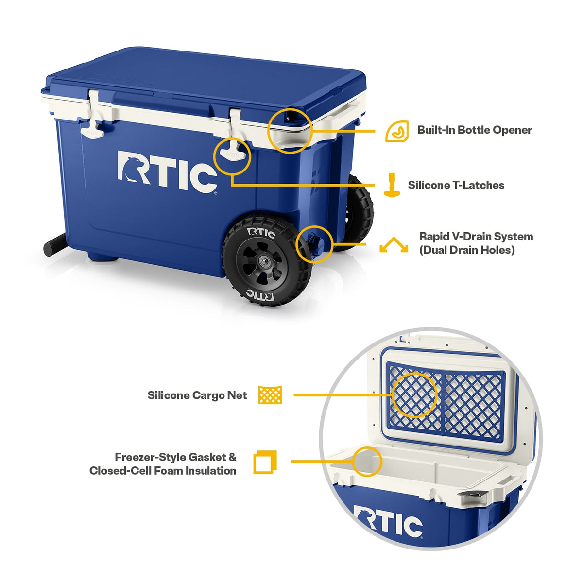 52 QT Ultra-Light Wheeled Cooler image 8