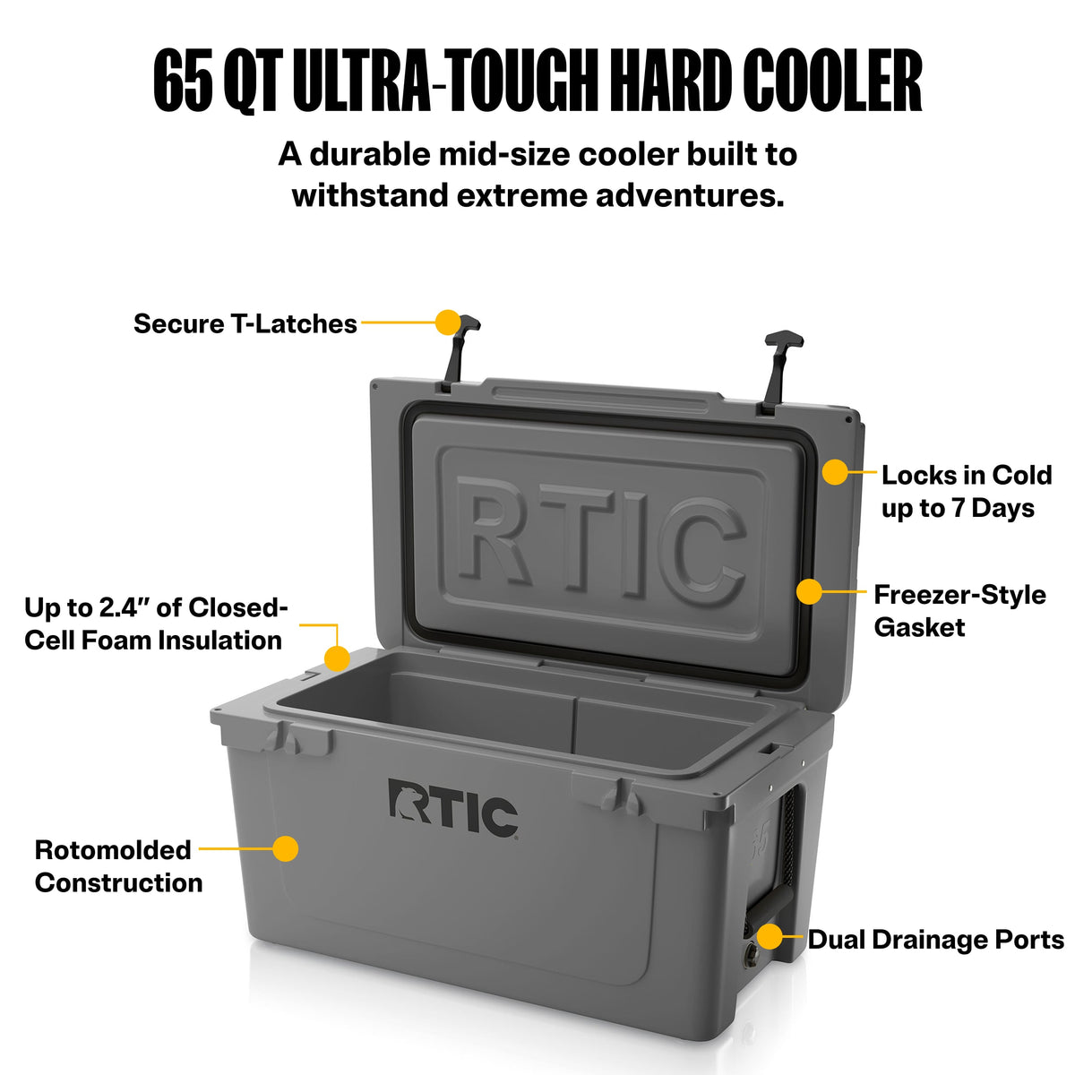 65 QT Ultra-Tough Cooler image 8