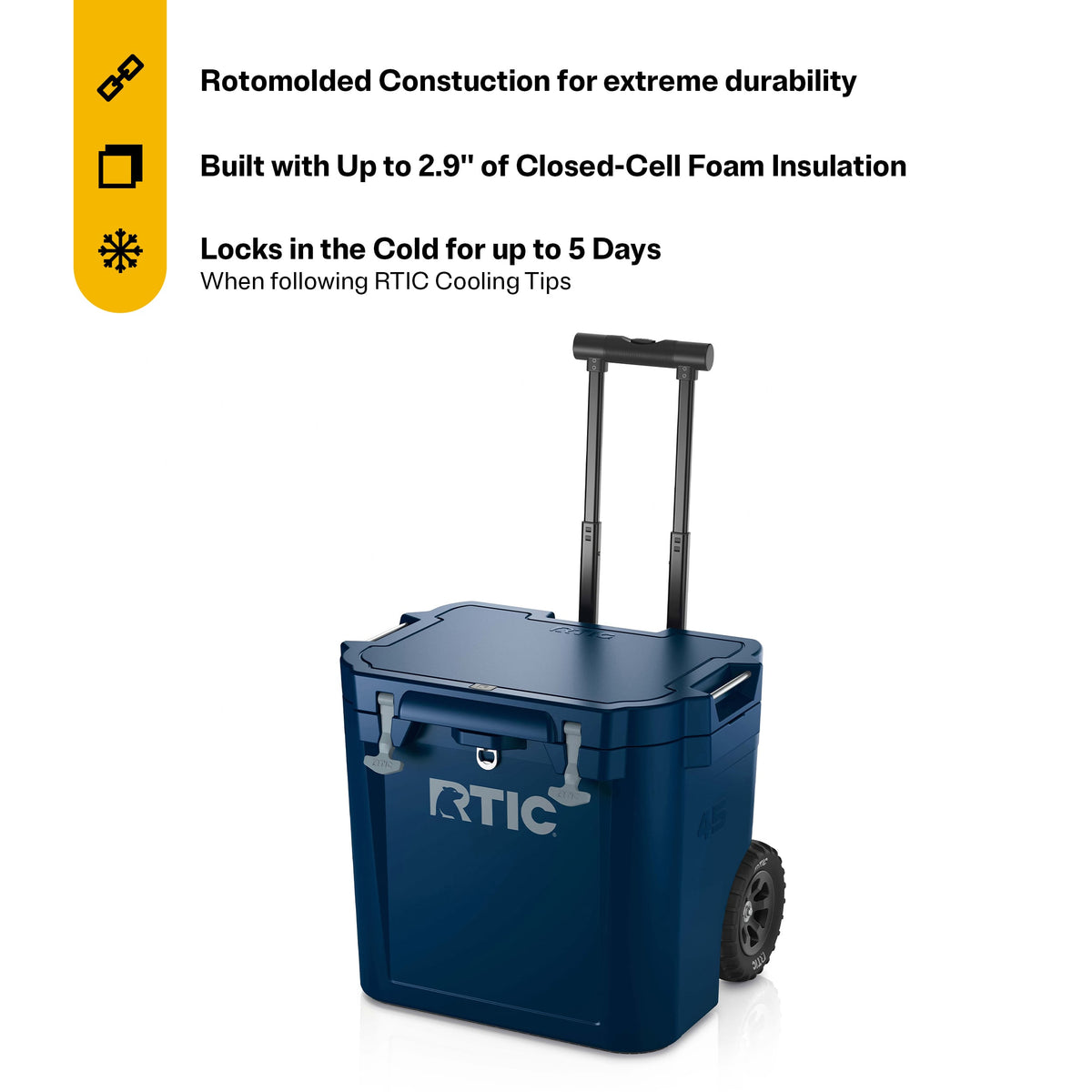 45 QT Ultra-Tough Wheeled Cooler image 13