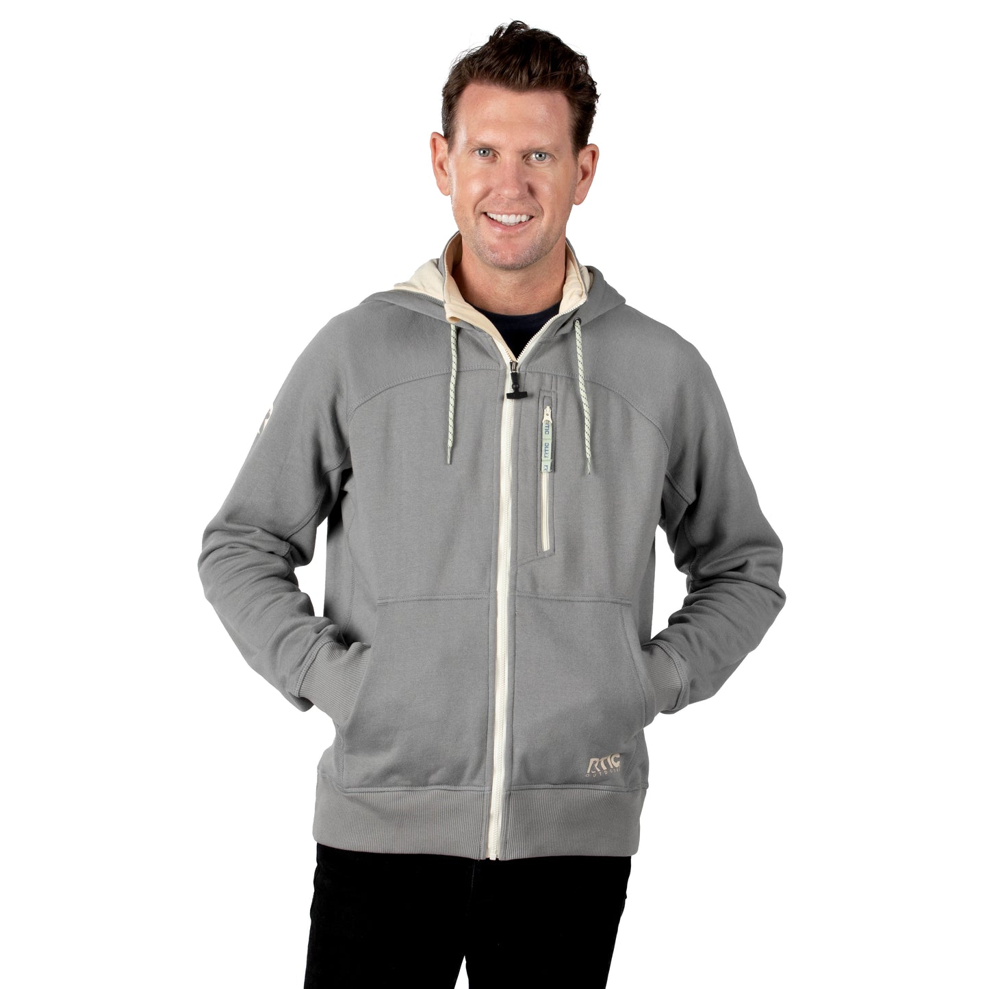 Men's Water-Repellent Full-Zip Hoodie image 3
